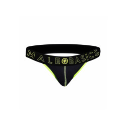 MALE BASICS Jockstrap NEON MaleBasics Noir-Jaune